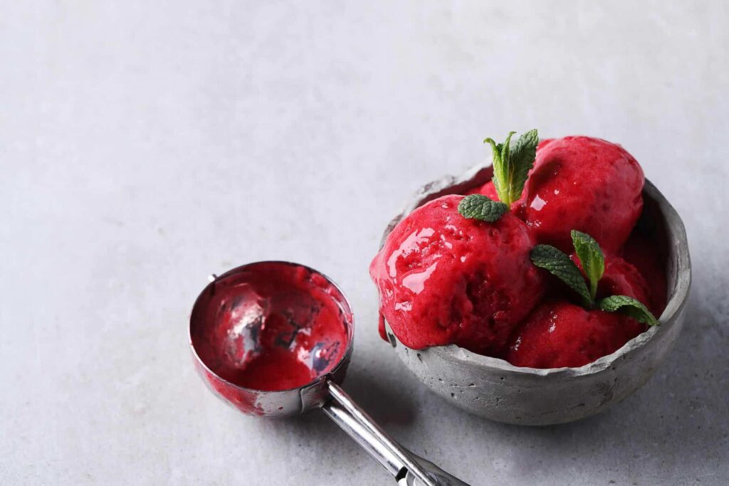 Gelato con marmellata