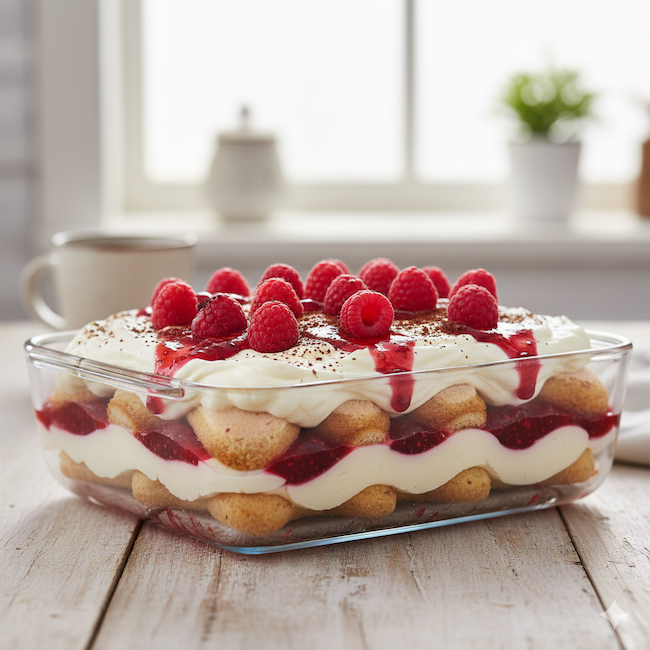 tiramisu composta lamponi